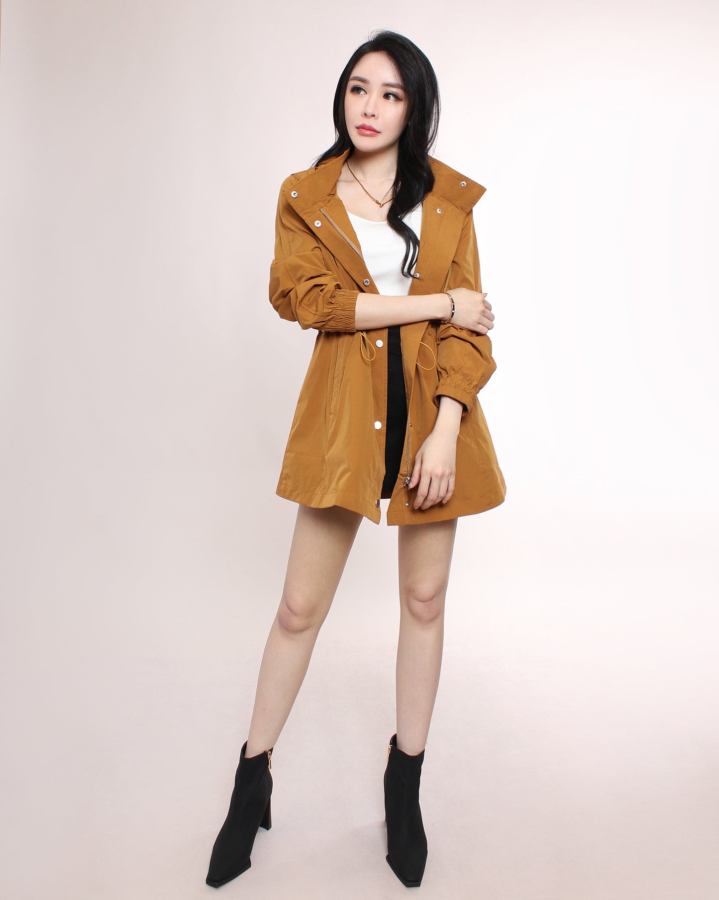 Noemie Drawstring Parka Jacket
