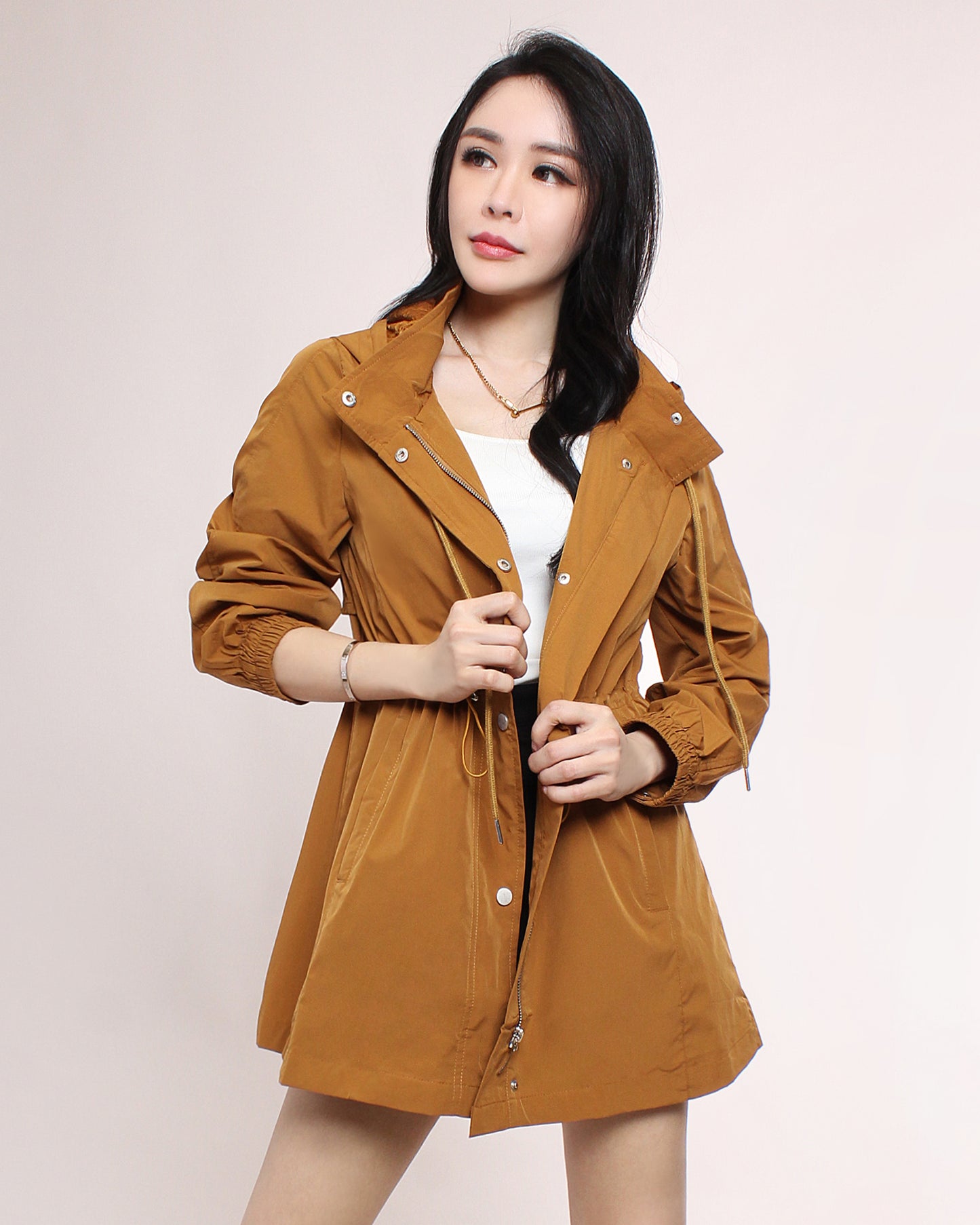 Noemie Drawstring Parka Jacket
