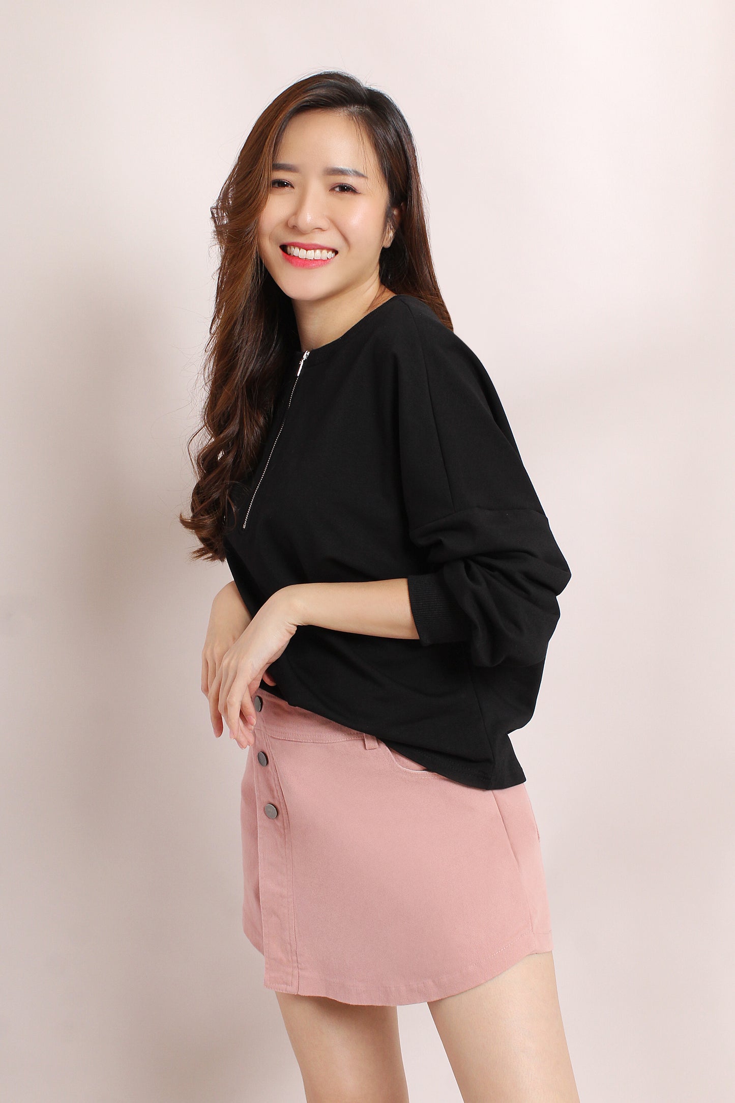 Asena Zipped Sweat Shirt