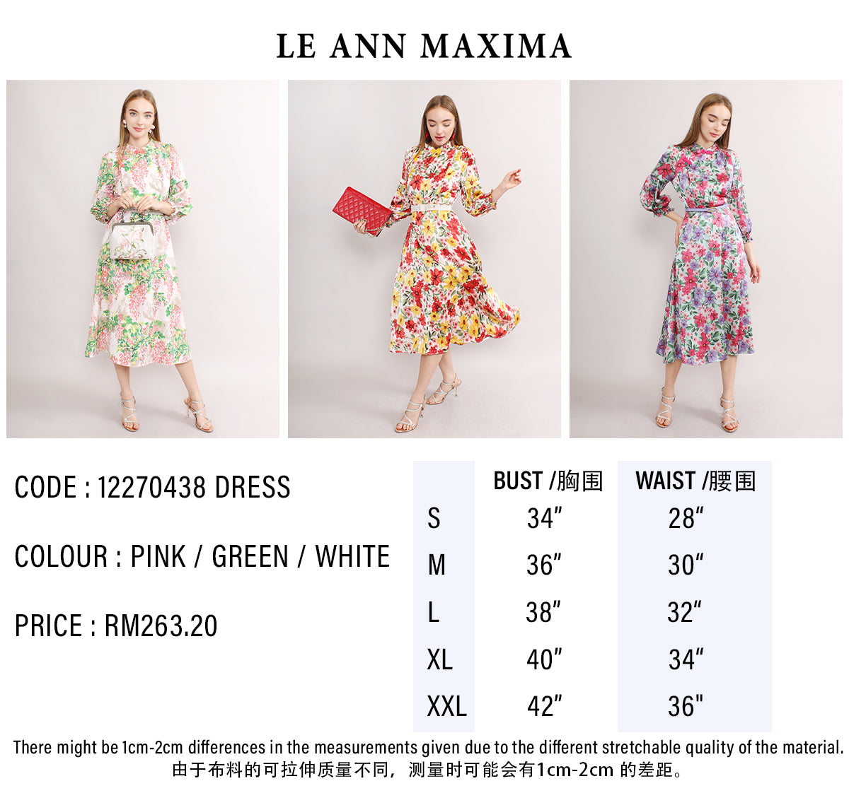 Cheongsam Floral Midi Flowy Dress