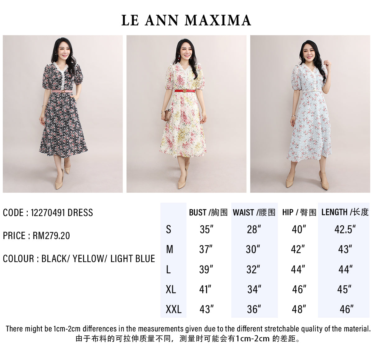 Floral Vintage French Lace Midi Flowy Dress