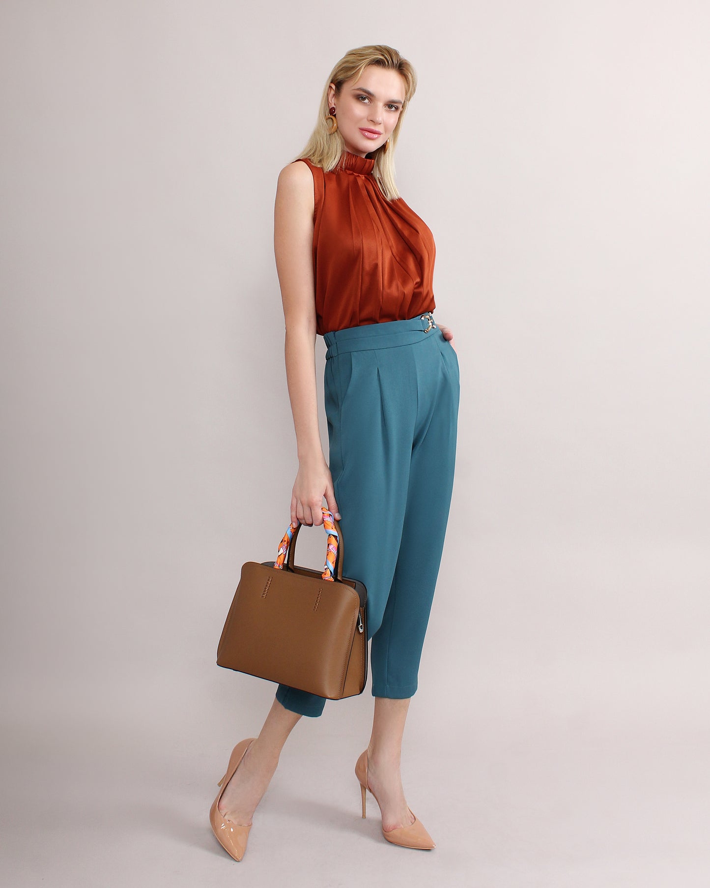 Saoirse Pleated Tapered Pants