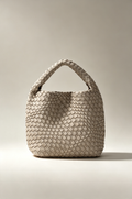 Faux Leather Woven Bag