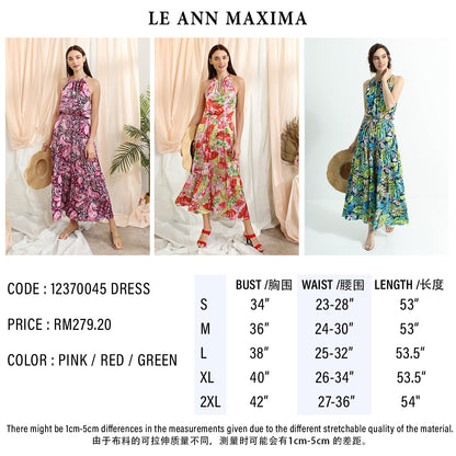 Halter Printed Maxi Dress