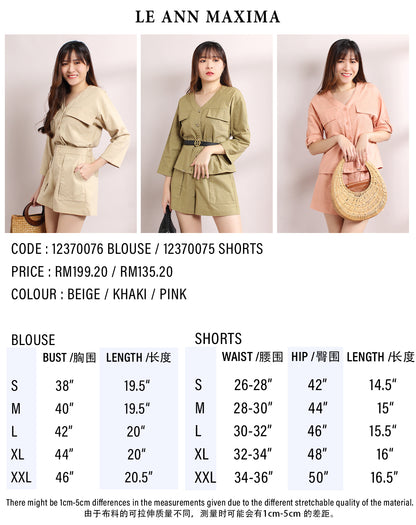 Linen High Waist Shorts