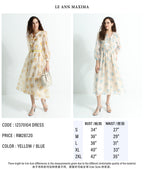 Floral Chiffon Midi Dress