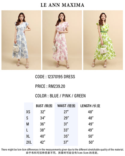 Floral Ruffle Midi Dress