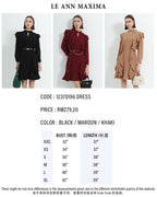 Flare Chiffon Mini Dress