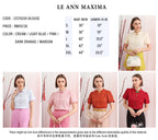 Lace Modern Mandarin Blouse (3XL size)