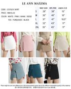 Zipper Slit Mini Skirt