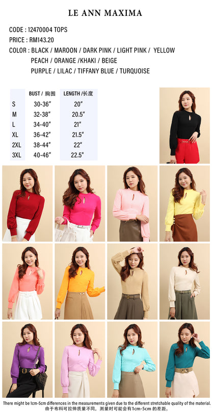 Mina Long Sleeve Cotton Top