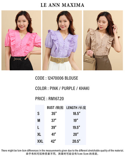 Rosella Embroidery Cotton Top