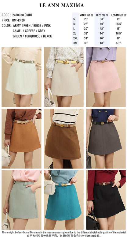 Miraiya Suit Fabric A-line Skirt