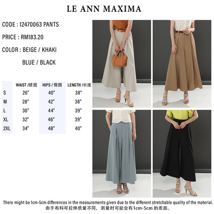 Pleated Wide-Leg Pants