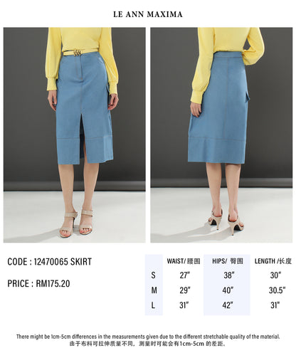 Virginia Cotton Blend Corduroy A-Line Skirt