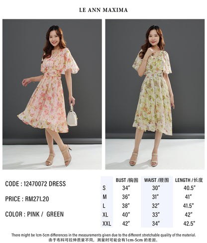 Liora Floral Maxi Dress Slim elegant Vintage Beach Ladies Dress