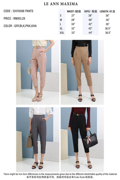 High-Waist Tapered Pants