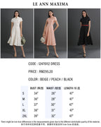 Mira Collared A-Line Midi Dress