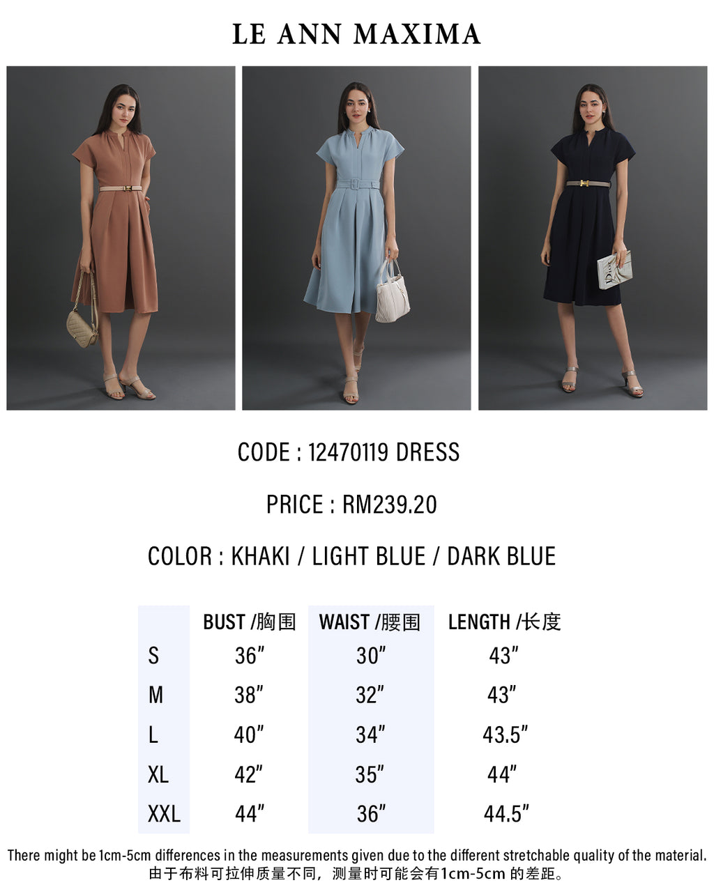 Charlotte V-neck Belted Midi Dress