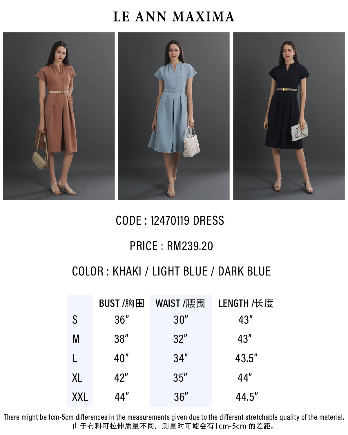 Charlotte V-neck Belted Midi Dress
