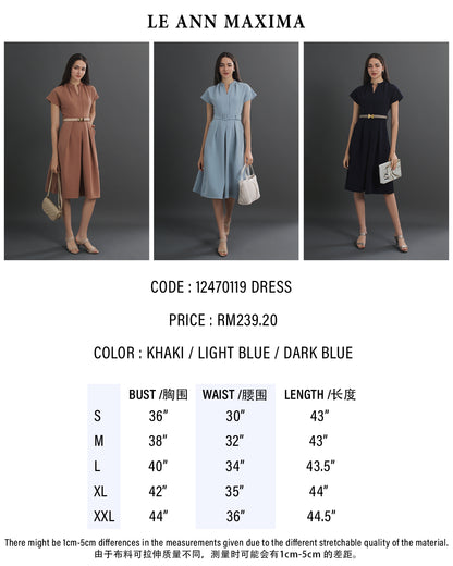 Charlotte V-neck Belted Midi Dress