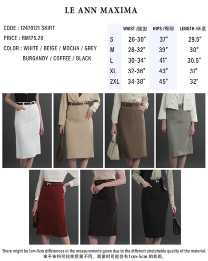 Clara High Waist Midi Skirt