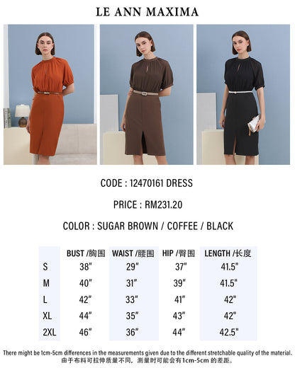 Sienna Chiffon Contrast Midi Dress