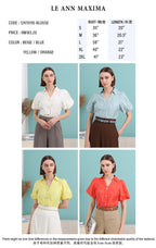 Puff Sleeve V Neck Shirt