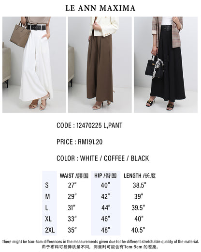 Tailored Wide Leg Palazzo Pants