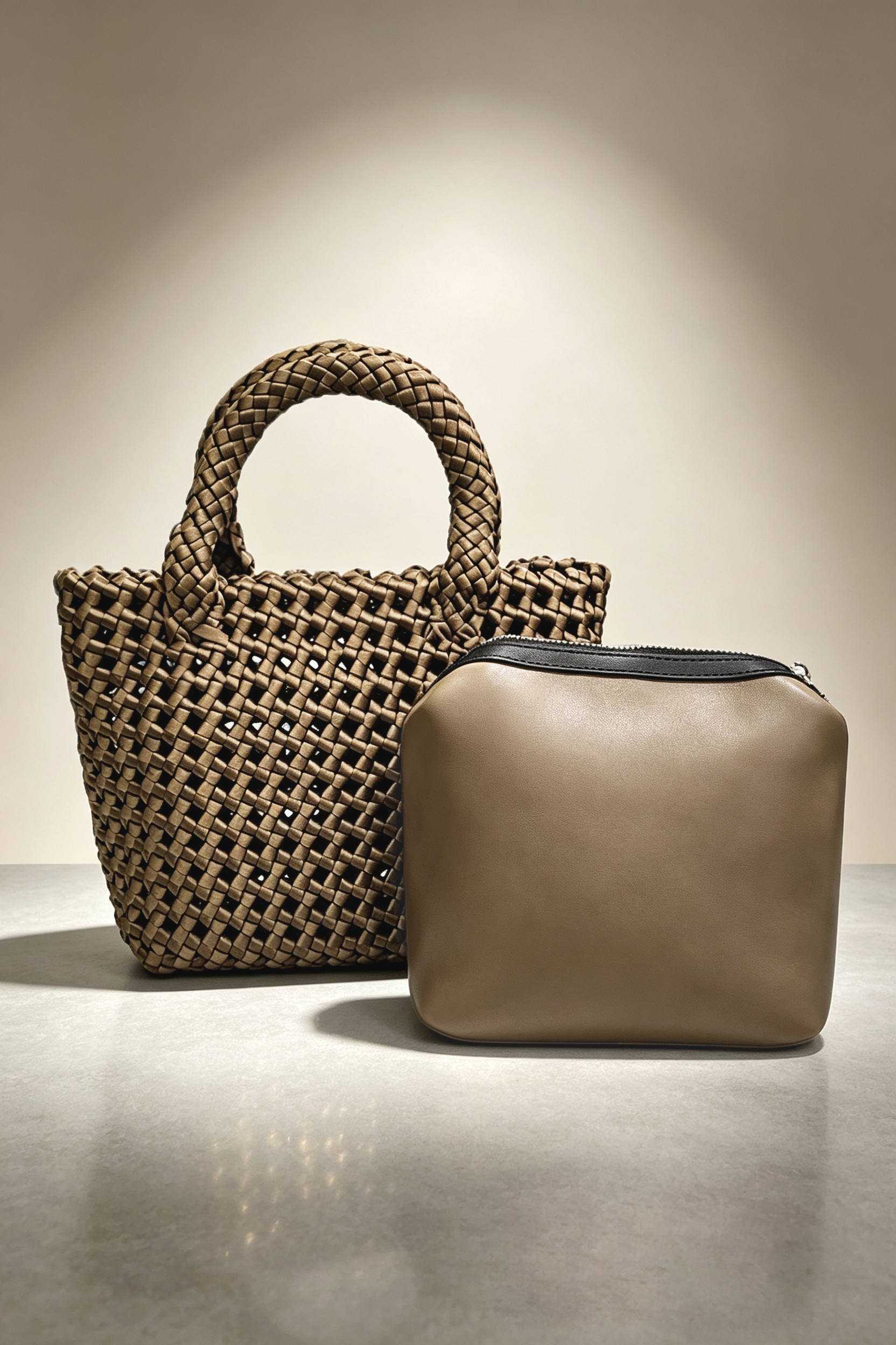 Woven Mini Tote Bag