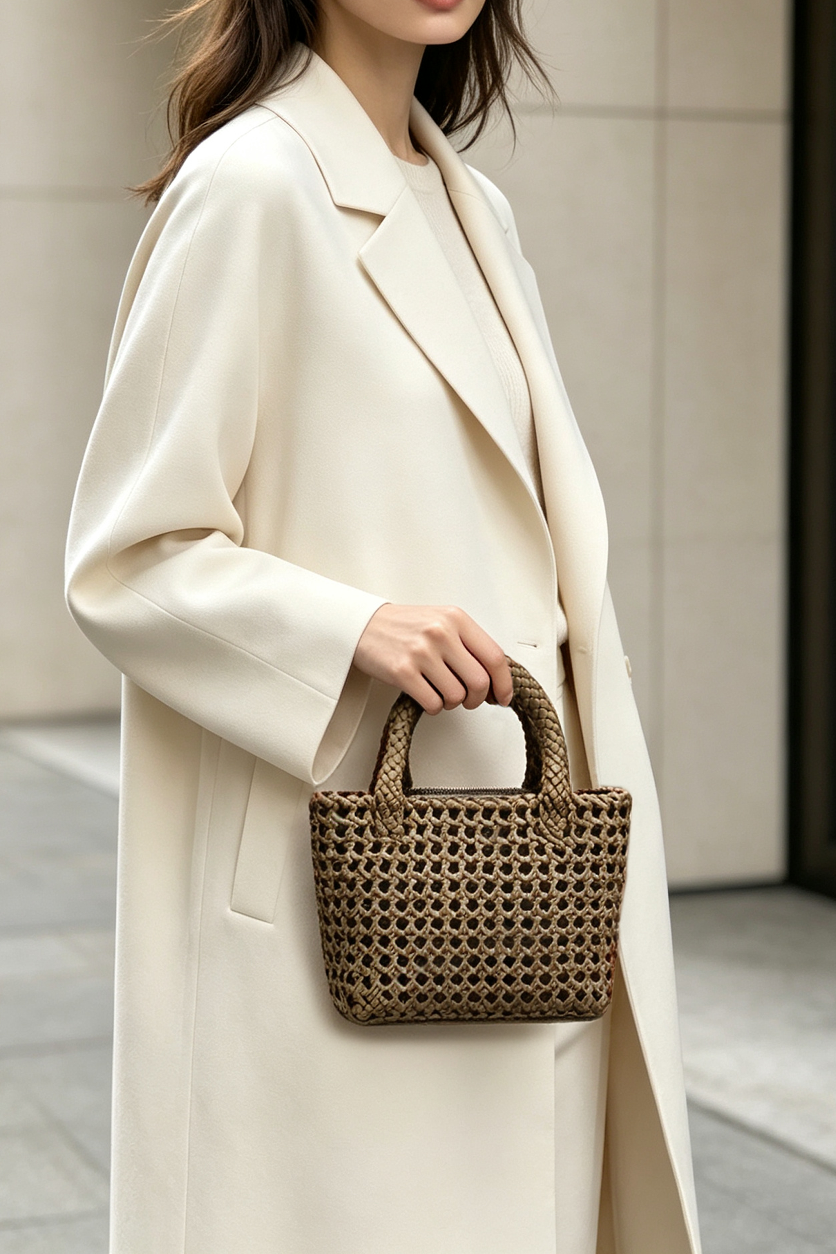 Woven Mini Tote Bag