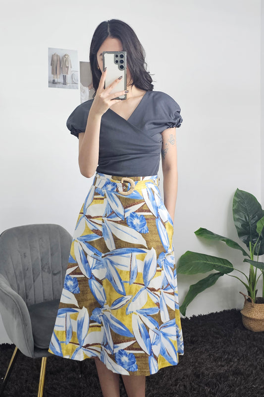 Floral Flared Skirt