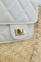 Woven Straw Tote Bag