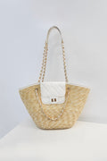 Woven Straw Tote Bag