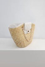 Woven Straw Tote Bag