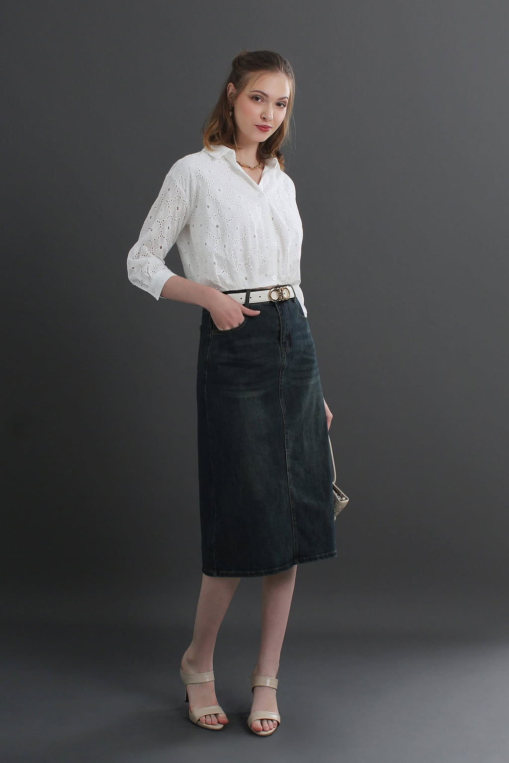 Millie Buttoned Top
