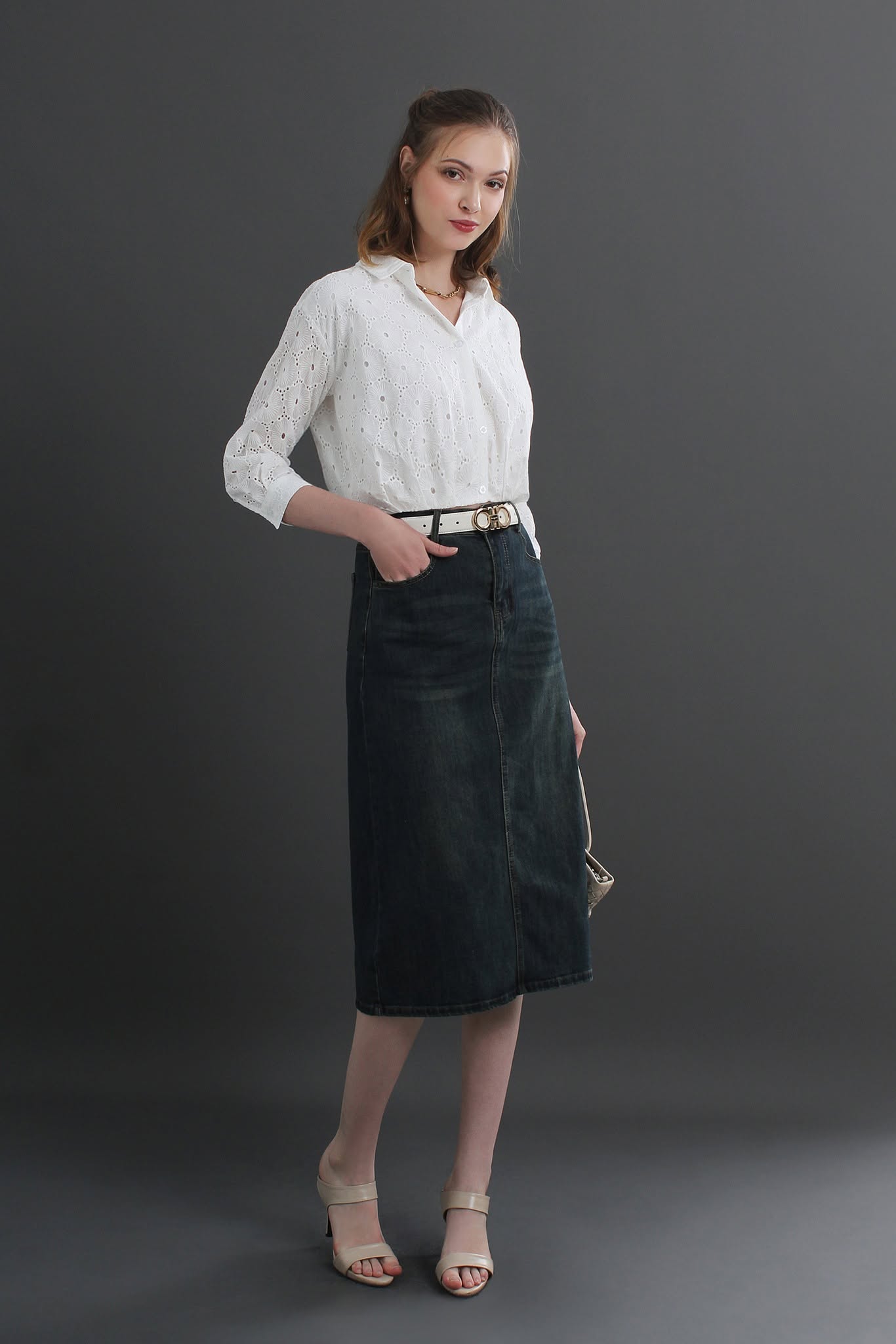 Millie Buttoned Top