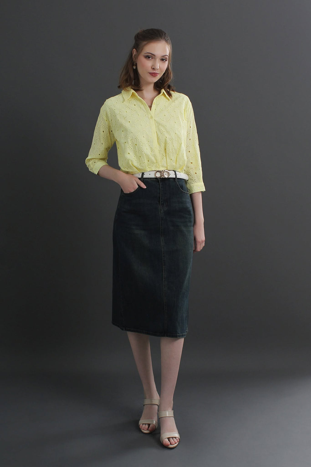 Millie Buttoned Top