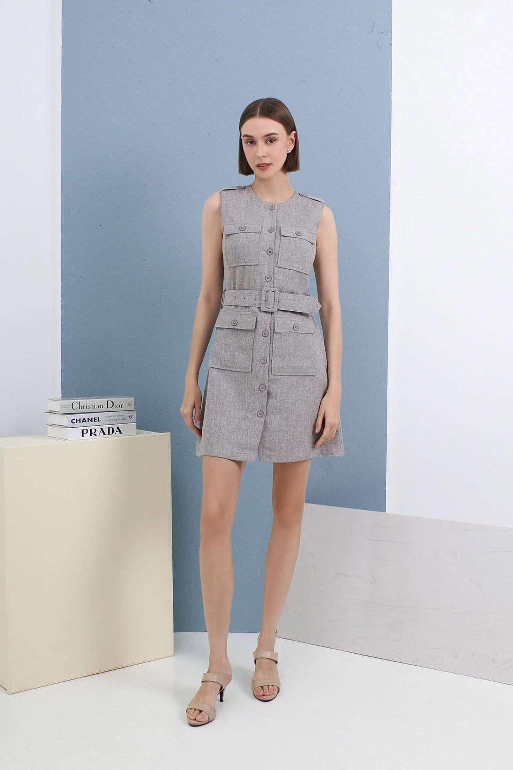 Hera Button Front Mini Dress