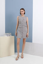 Hera Button Front Mini Dress