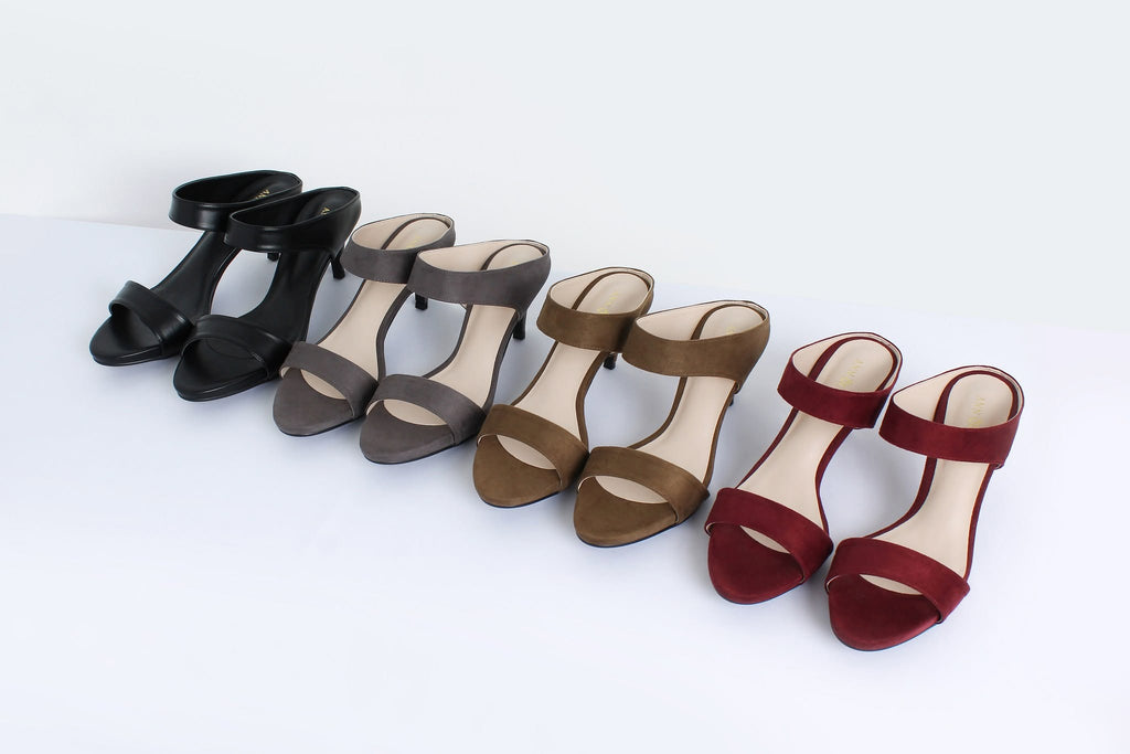 Classy Double Strap Heels (3.5 inches)