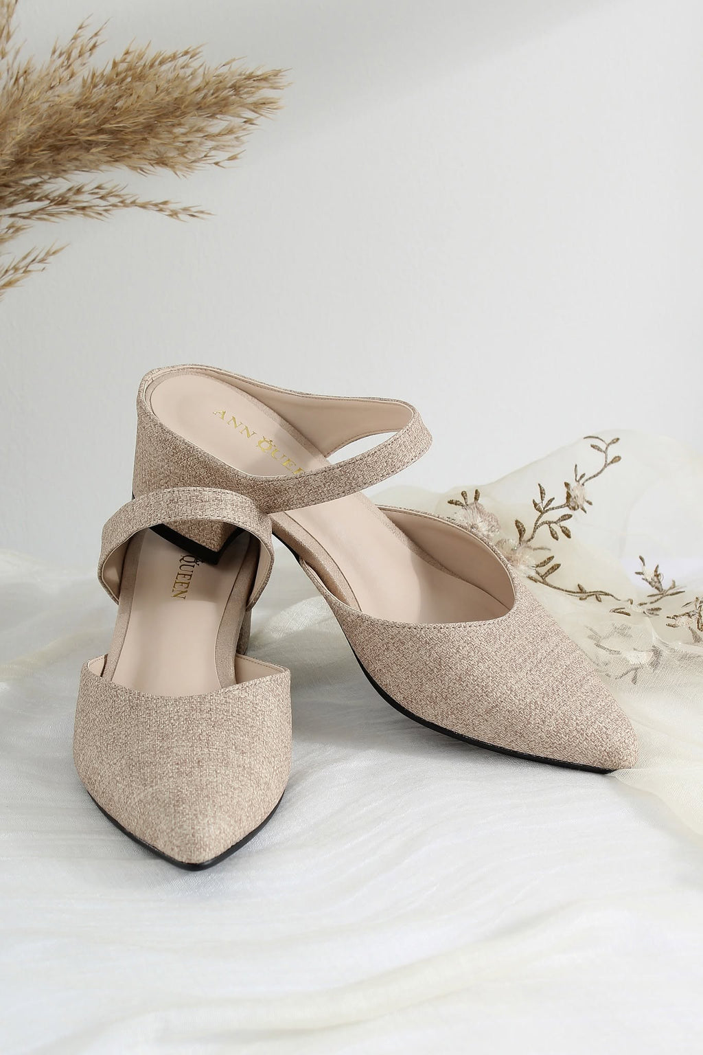 Kitten Slip-on Mule Heels