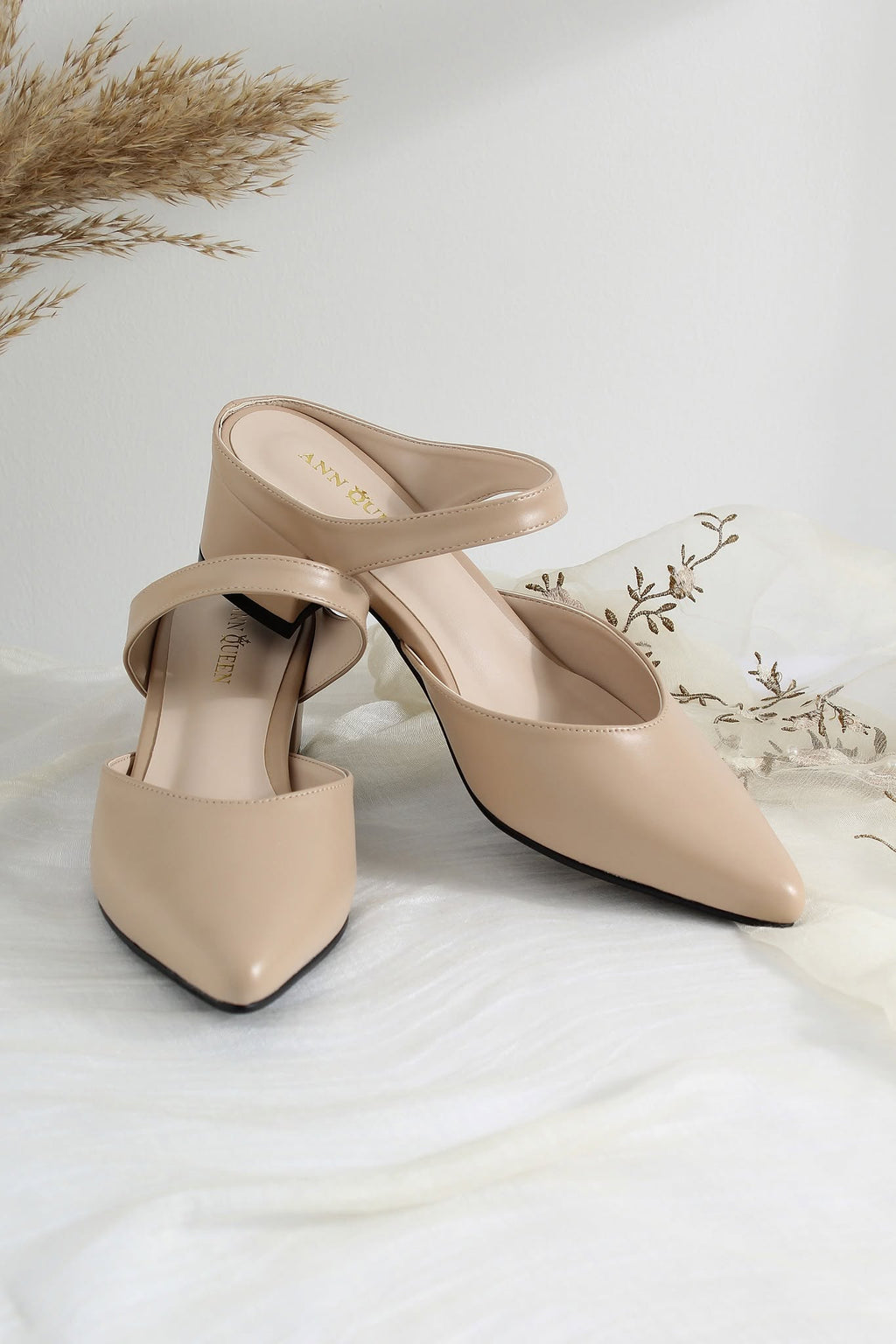 Kitten Slip-on Mule Heels