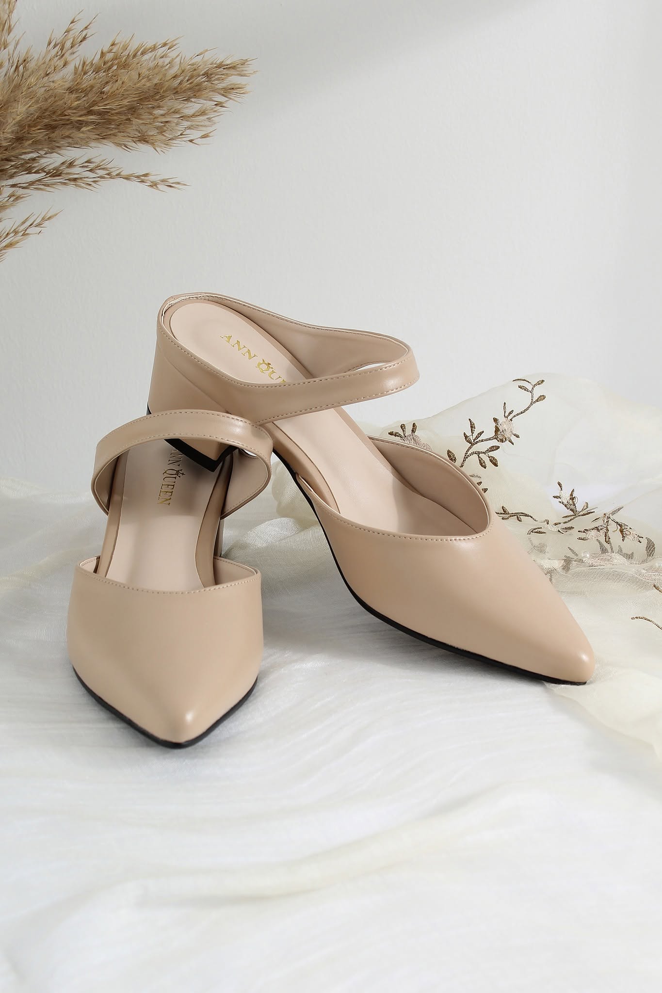 Kitten Slip-on Mule Heels