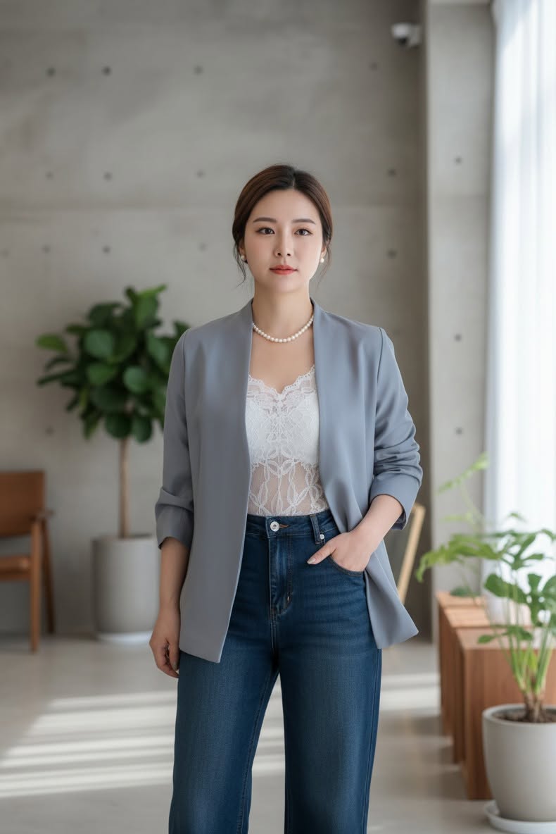 Paige Collarless Blazer