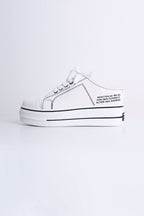 Black White Platform Women Sneakers