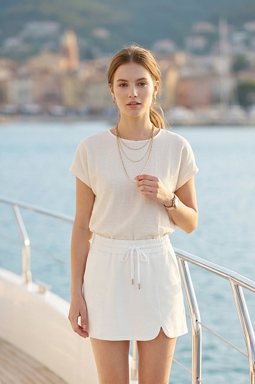 Cotton Soft High Rise Skort