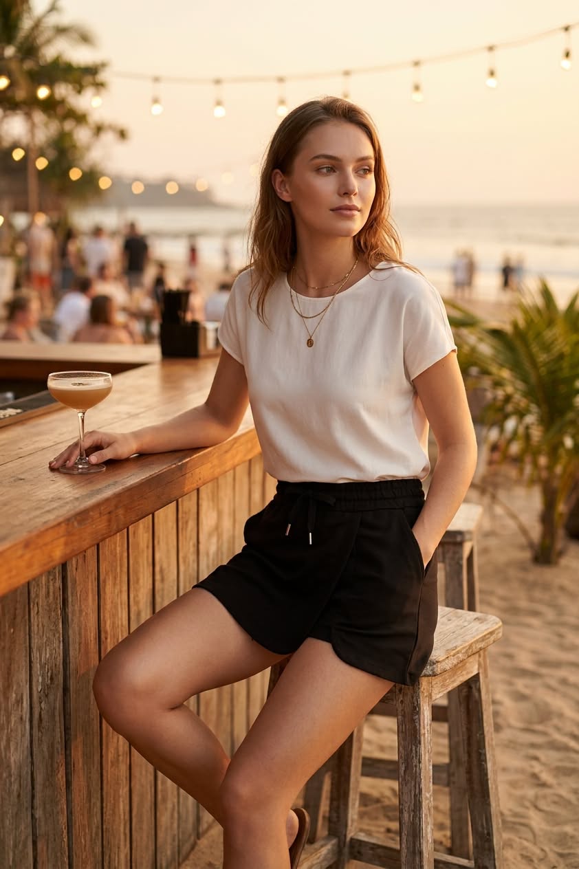 Cotton Soft High Rise Skort
