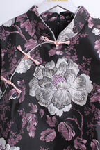 紫华绮梦旗袍 Peony Purple Cheongsam (XL size)