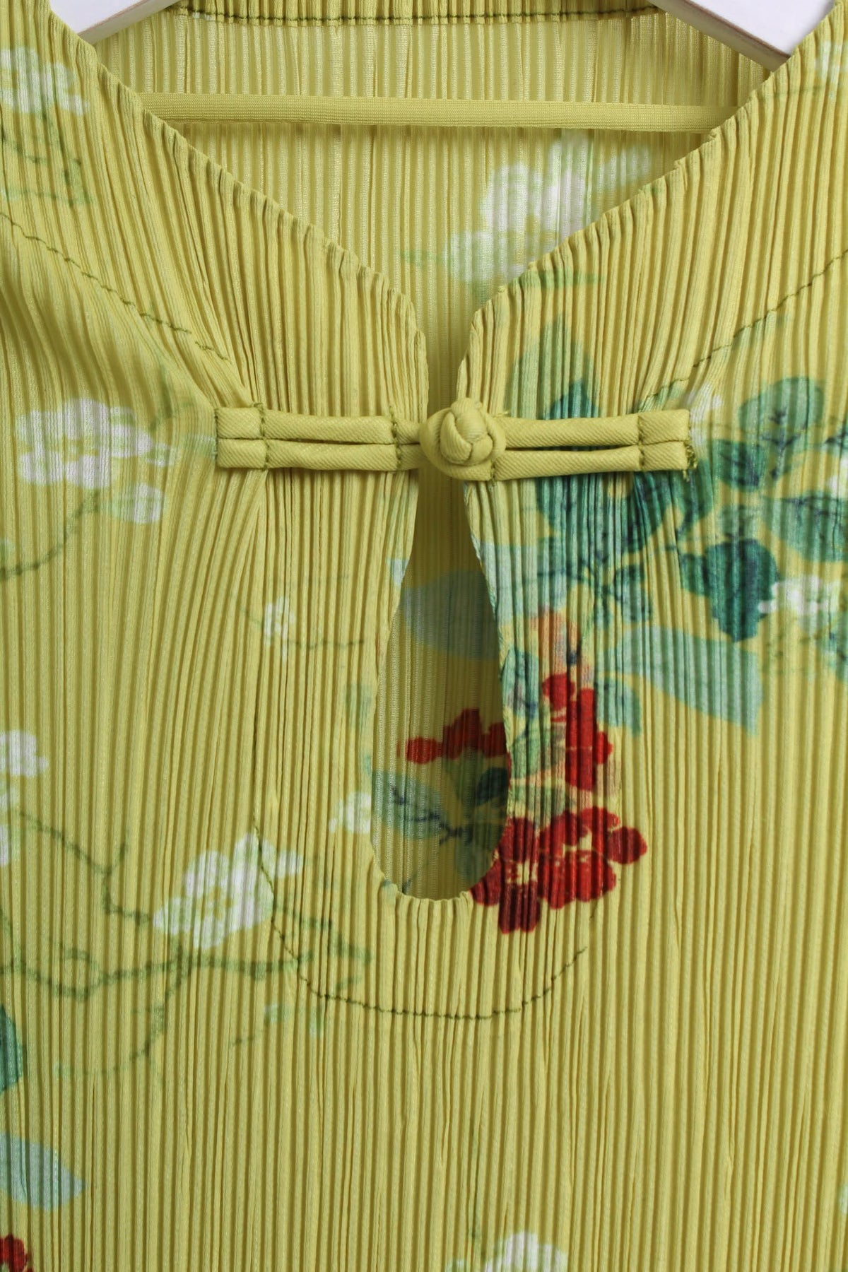 青柠花旗袍 Qing Ning Pleated Cheongsam Dress